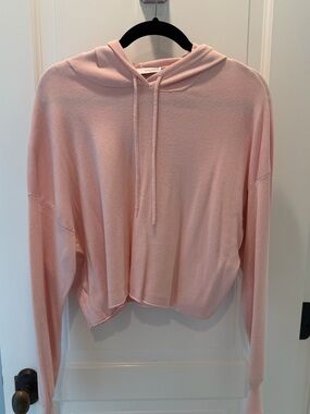 ZARA pink hooded sweater size M